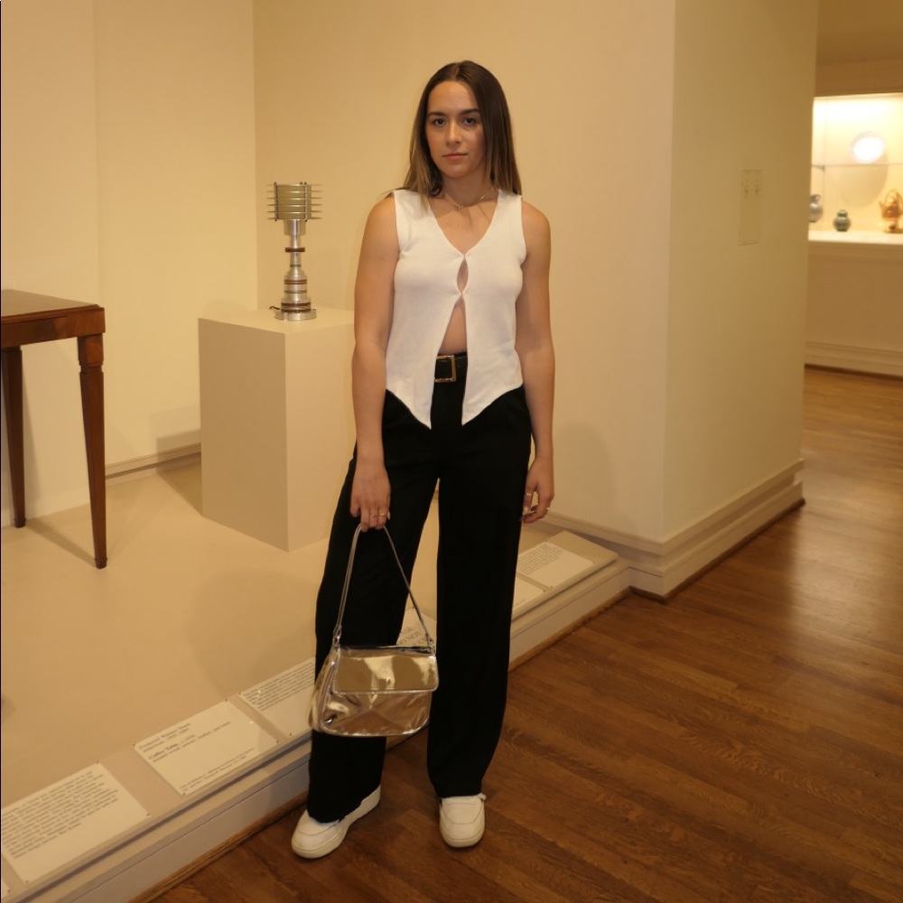 Open front tank top